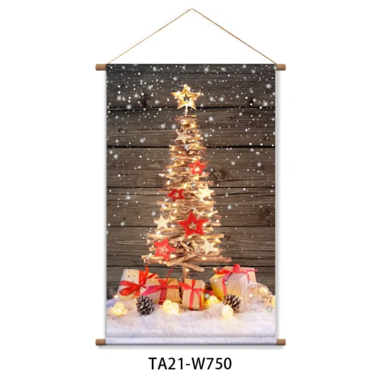 Cartel al por mayor de la suspensión del LED Papá Noel y del muñeco de nieve para la decoración de la habitación
